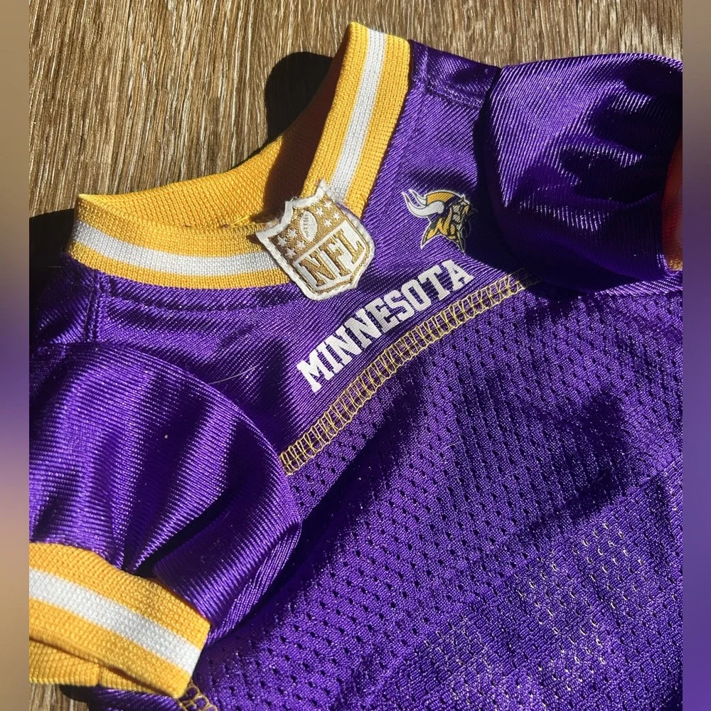 Dog Minnesota Vikings NFL Pet Wear Mesh Jersey-Small
